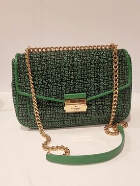 Kate Spade Carey Tweed Chain Shoulder Bag
